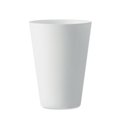 REUSABLE EVENT CUP 300ML in White.