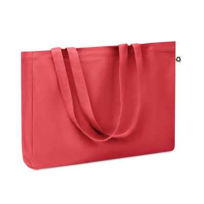 Picture of CANVAS RECYCLED BAG 280G in Red.