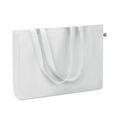 Picture of CANVAS RECYCLED BAG 280G in White.