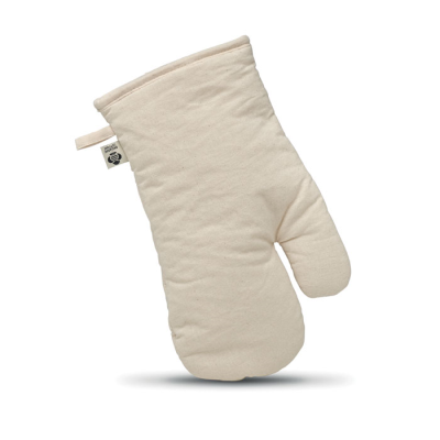 Picture of ORGANIC COTTON OVEN GLOVES in Beige.