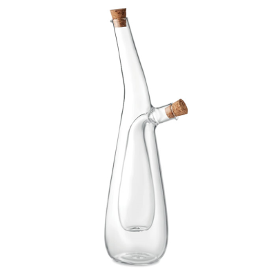 Picture of GLASS OIL AND VINEGAR BOTTLE in White.