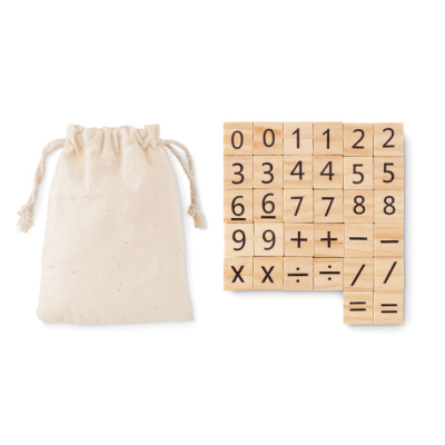 Picture of WOOD EDUCATIONAL COUNTING GAME in Brown.