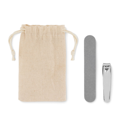 Picture of MANICURE SET in Pouch in Brown.