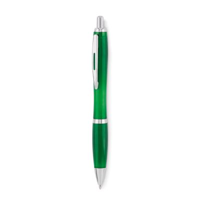 BALL PEN in Rpet in Transparent Green.