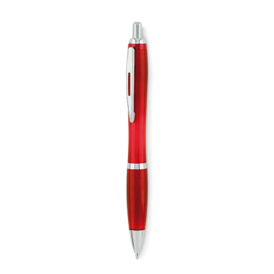 Picture of BALL PEN in Rpet in Transparent Red