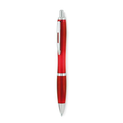 Picture of BALL PEN in Rpet in Transparent Red.