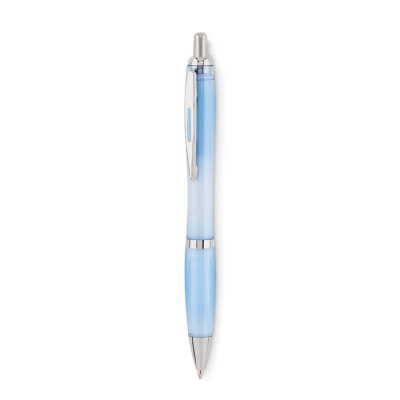 Picture of BALL PEN in Rpet in Transparent Light Blue.