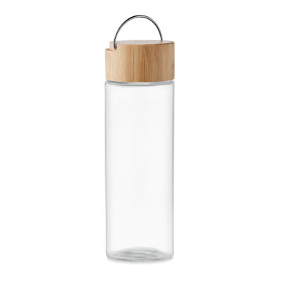 Picture of GLASS BOTTLE 500ML, BAMBOO LID