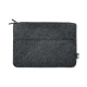 Picture of RPET FELT ZIP LAPTOP BAG in Grey