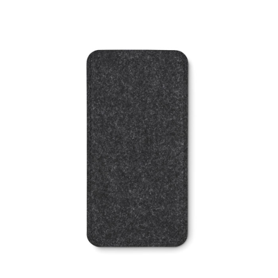 Picture of RPET FELT GLASSES CASE in Grey.