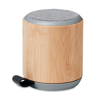 Picture of 5,3 CORDLESS BAMBOO SPEAKER in Brown.