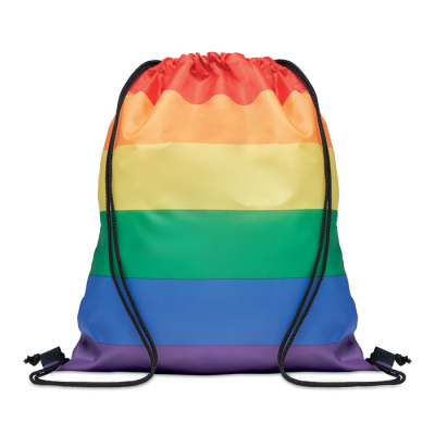 Picture of RAINBOW RPET DRAWSTRING BAG