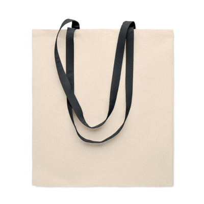 Picture of 140G COTTON SHOPPER TOTE BAG in Black