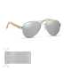 Picture of BAMBOO SUNGLASSES in Pouch in Silver