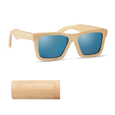 Picture of SUNGLASSES AND CASE in Bamboo