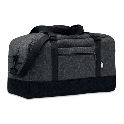 Picture of RPET FELT WEEKEND BAG in Grey.