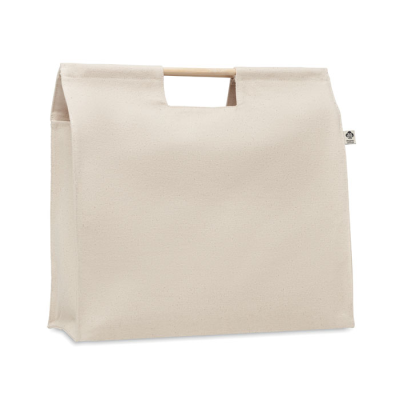 Picture of ORGANIC SHOPPING CANVAS BAG in Beige.