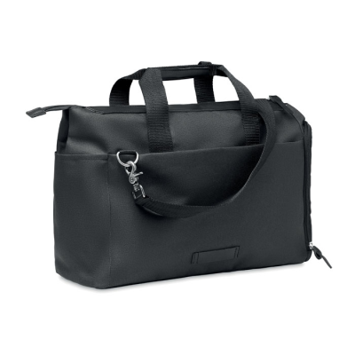 Picture of 600D RPET MESSENGER LAPTOP BAG in Black