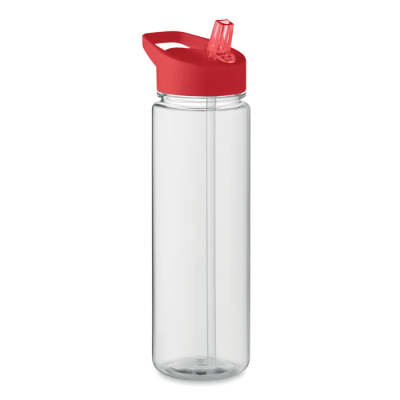 Picture of RPET BOTTLE 650ML PP FLIP LID in Red.