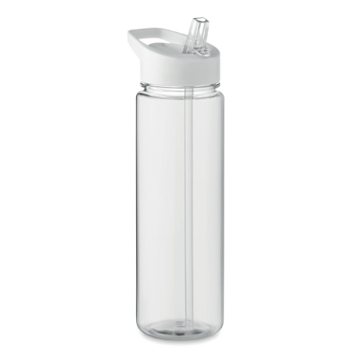 Picture of RPET BOTTLE 650ML PP FLIP LID in White.