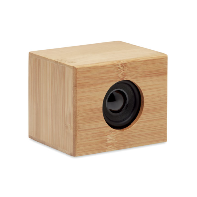 Picture of CORDLESS BAMBOO SPEAKER 10W in Brown