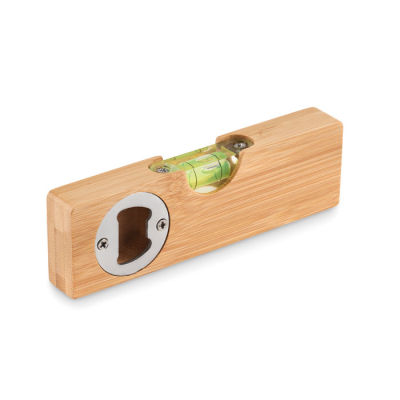 Picture of SPIRIT LEVEL AND BOTTLE OPENER in Brown.