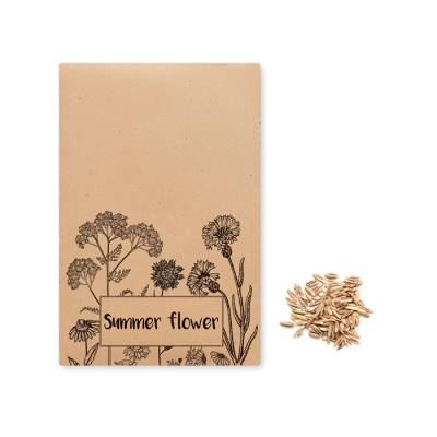 Picture of FLOWERS MIX SEEDS in Envelope in Brown