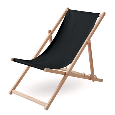 Picture of BEACH CHAIR in Wood in Black.