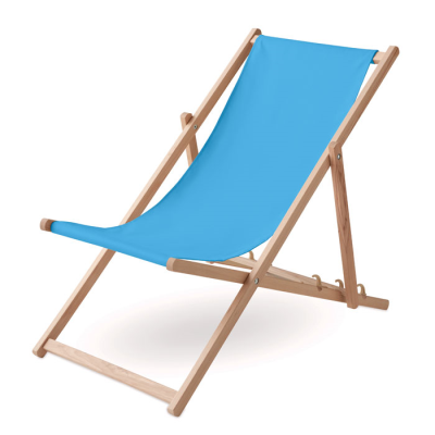Picture of BEACH CHAIR in Wood in Blue.