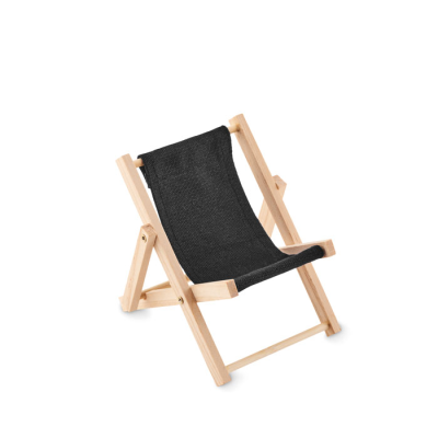 Picture of DECKCHAIR-SHAPED PHONE STAND in Black