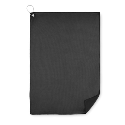 Picture of PET GOLF TOWEL with Hook Clip in Black