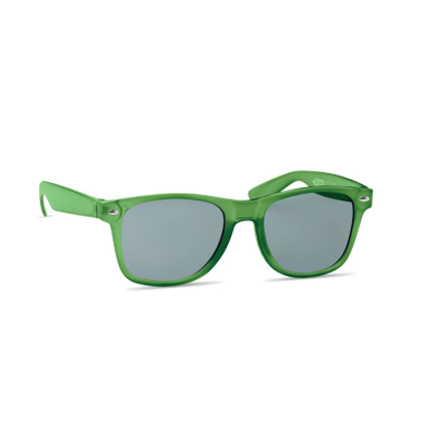 Picture of SUNGLASSES in Rpet in Transparent Green
