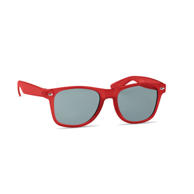 Picture of SUNGLASSES in Rpet in Transparent Red.