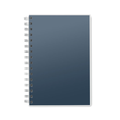 Picture of A5 RPET NOTE BOOK RECYCLED LINED in Blue.