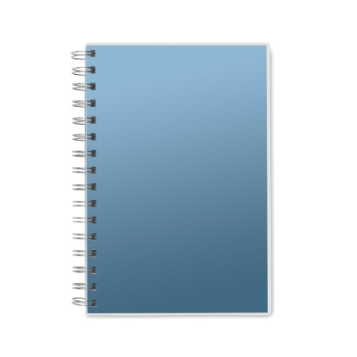 Picture of A5 RPET NOTE BOOK RECYCLED LINED in Blue