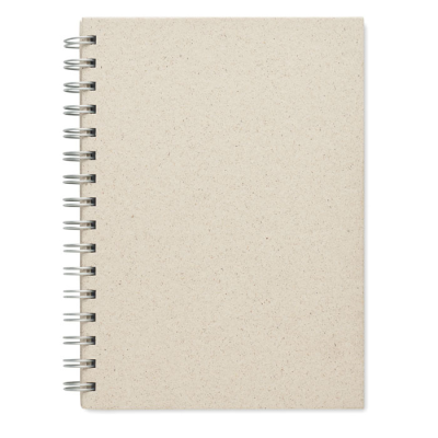 Picture of A5 GRASS NOTE BOOK 80 LINED in Brown.