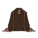 Picture of RECYCLED COTTON DRAWSTRING BAG in Brown