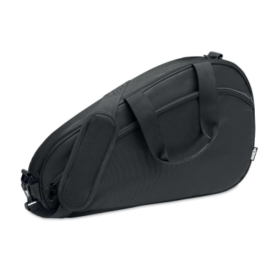 Picture of 600D RPET PADDLE RACKET BAG in Black.