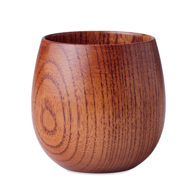 Picture of OAK WOOD MUG 250 ML in Brown.