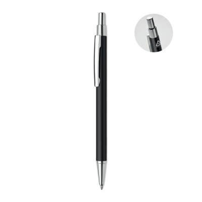 Picture of RECYCLED ALUMINIUM METAL BALL PEN in Black