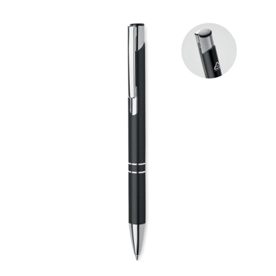 Picture of XECYCLED ALUMINIUM METAL BALL PEN in Black