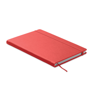 Picture of A5 RECYCLED PAGE NOTE BOOK in Red.