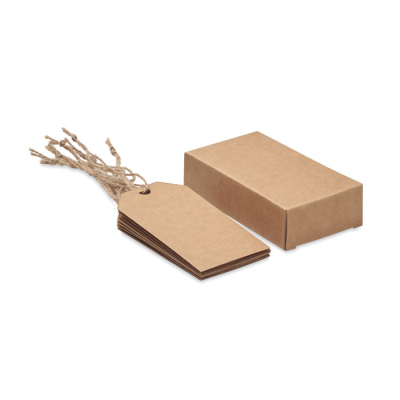 Picture of SET OF 12 KRAFT PAPER GIFT TAGS