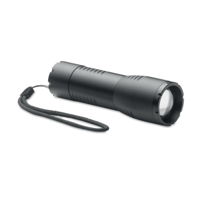 Picture of SMALL ALUMINIUM METAL LED TORCH in Black