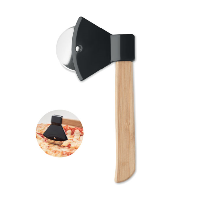 Picture of PIZZA CUTTER BAMBOO HANDLE in Black