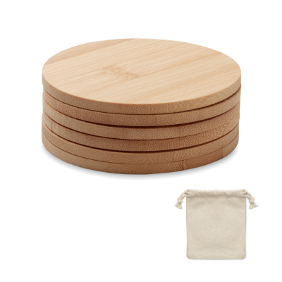 Picture of SET OF 6 BAMBOO COASTERS