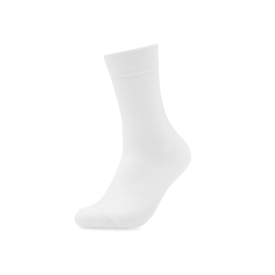 PAIR OF SOCKS in Gift Box M in White.