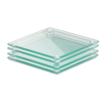 Picture of RECYCLED GLASS COASTER SET