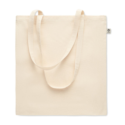 Picture of ORGANIC COTTON SHOPPER TOTE BAG in Brown.