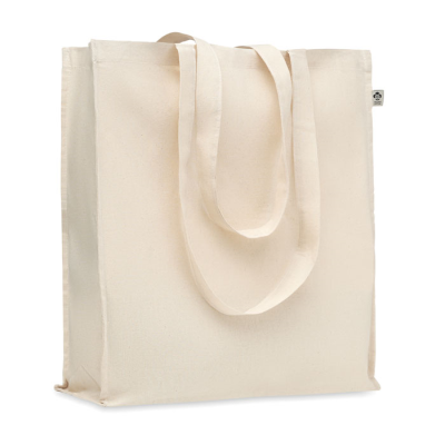 Picture of ORGANIC COTTON SHOPPER TOTE BAG in Brown.
